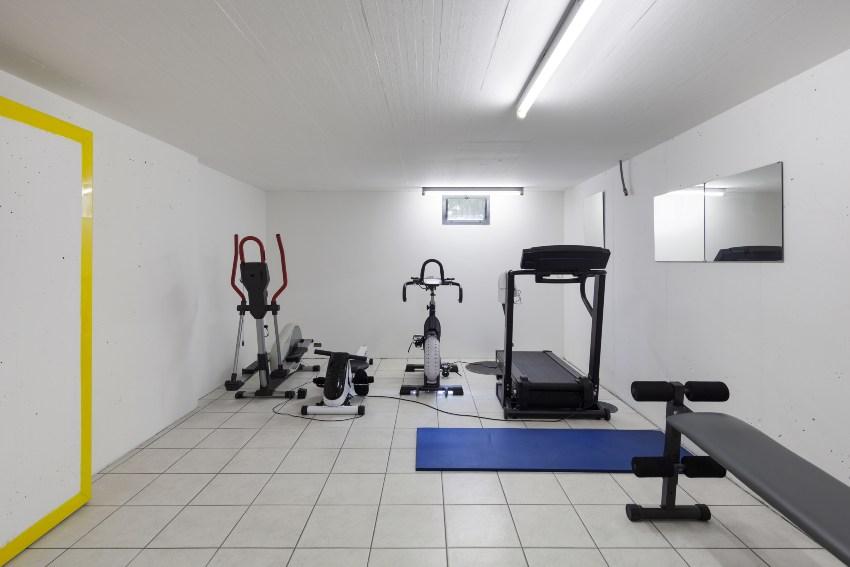 Garage als Fitness-Raum