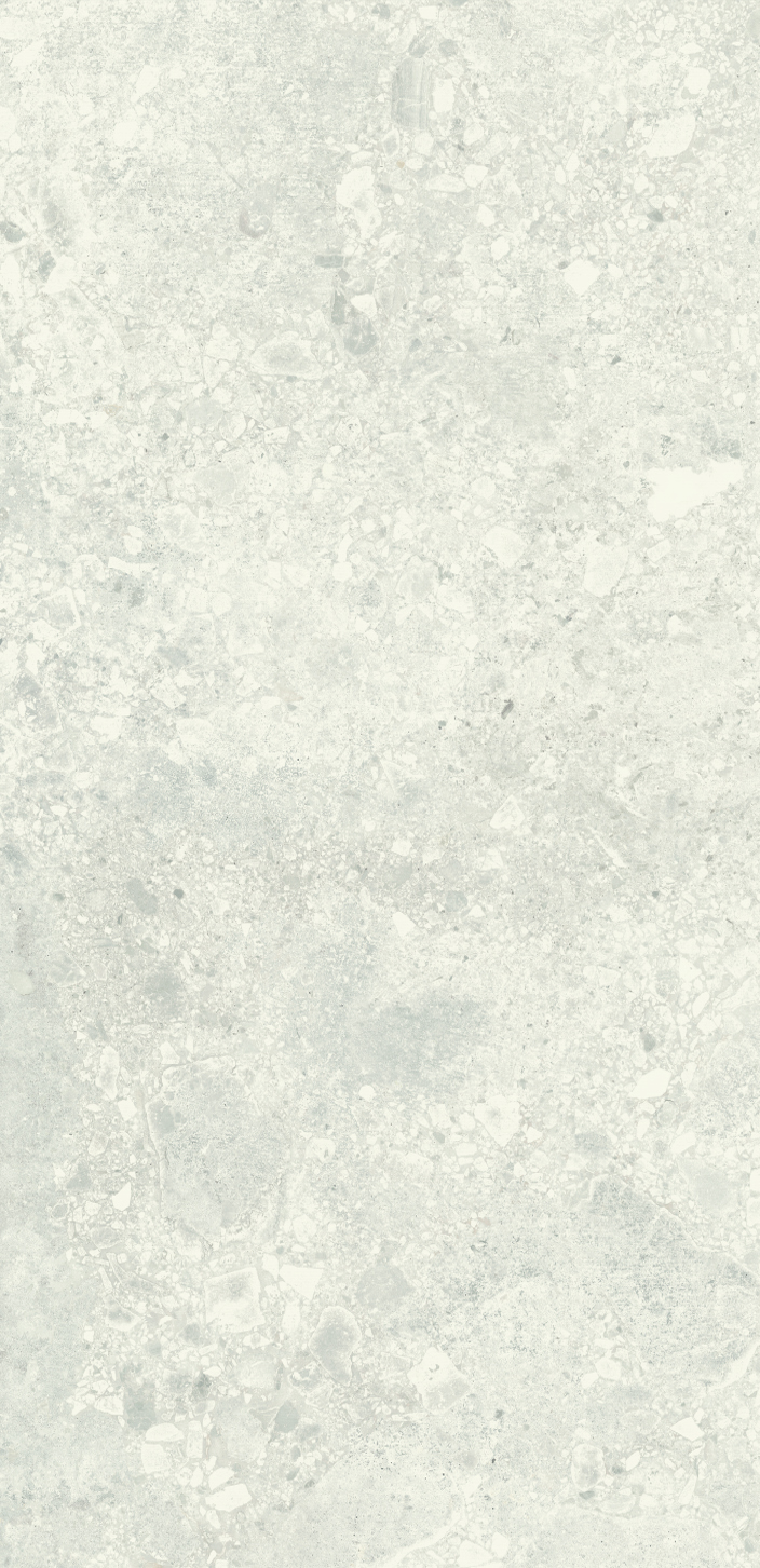 Urbanixx Gres Kyoto Bodenfliese Terrazzooptik Weiß Matt 30x60 cm rektifiziert R10