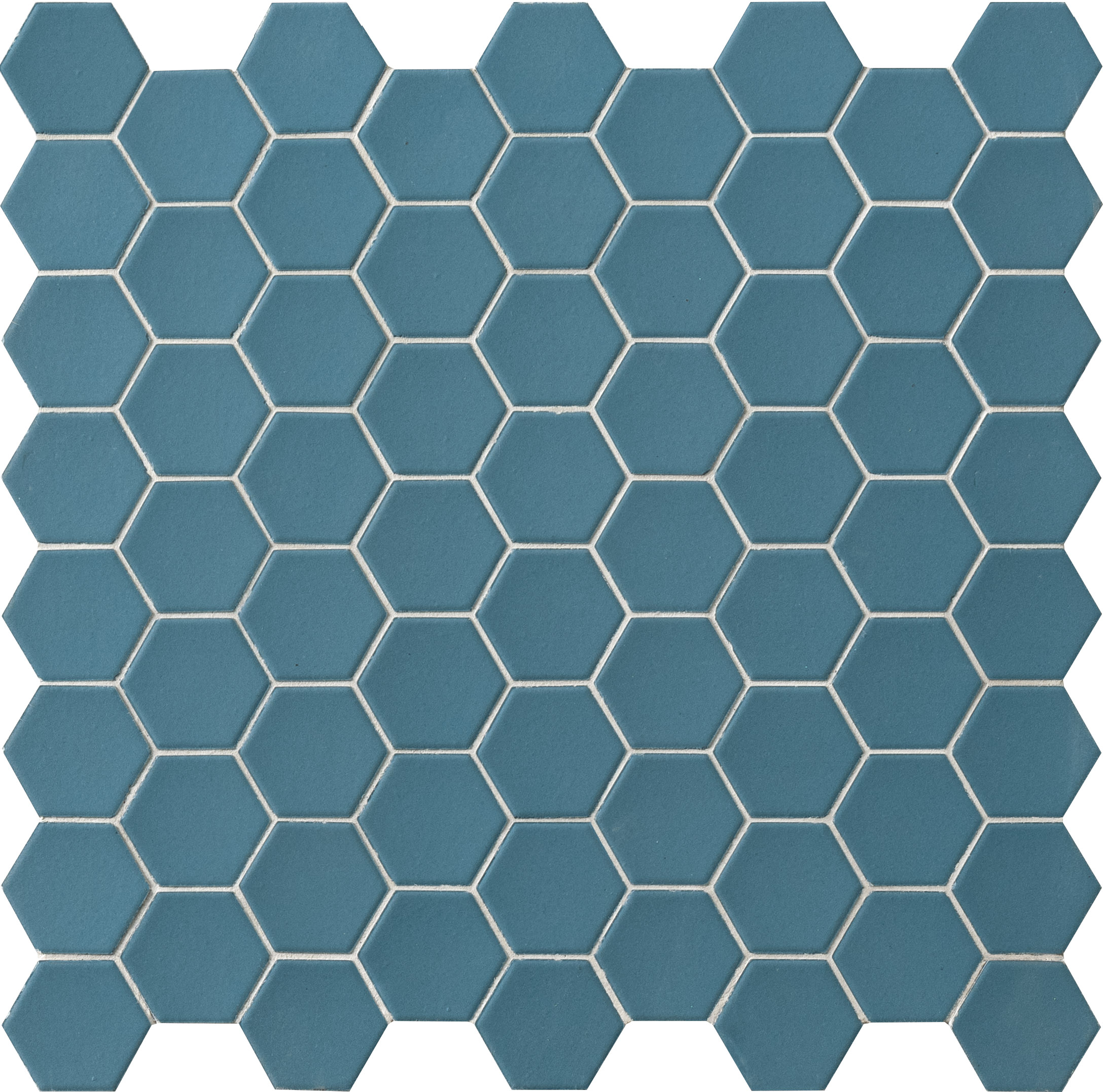 Catalea Gres Tokio Hexagonmosaik Mittelblau Matt 31,6x31,6 cm rektifiziert R10